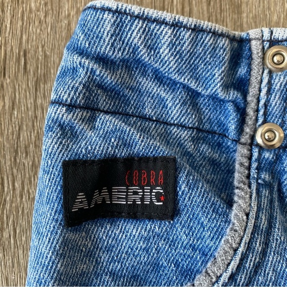 Vintage Cobra Americ Studded front zip Denim Skirt - Picture 4 of 11